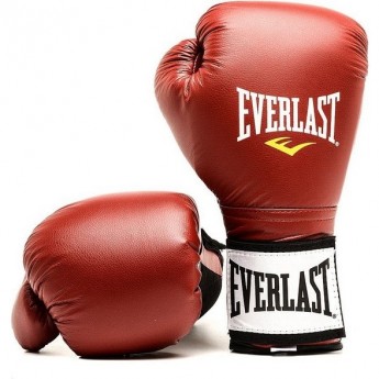 Перчатки тренировочные EVERLAST на липучке 10oz красные Перчатки тренировочные EVERLAST на липучке 10oz красные