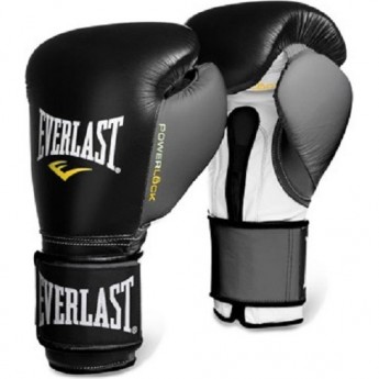 Перчатки тренировочные EVERLAST POWERLOCK 16oz черно/серые Перчатки тренировочные EVERLAST POWERLOCK 16oz черно/серые