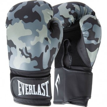 Перчатки тренировочные EVERLAST SPARK 12oz серо/камуфляжные Перчатки тренировочные EVERLAST SPARK 12oz серо/камуфляжные